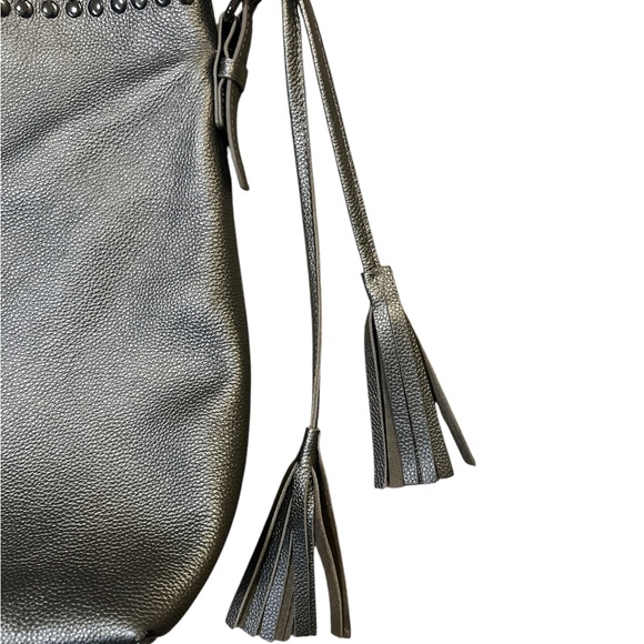 LAGGO Reed Hobo Metallic Leather Studded Bag - Picture 8 of 13